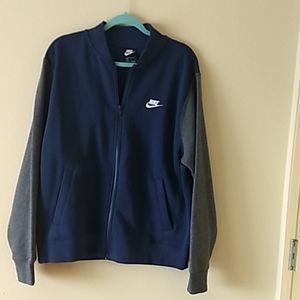Nike Full zip sweater jacket. Blue and never worn